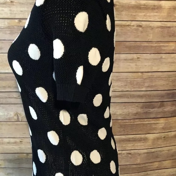 Joseph A Pinup Polka Dot Knit Top - Picture 2 of 6
